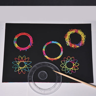 SpiralScribe | Descubre patrones infinitos - Regla espirógrafo para horas de diversión creativa